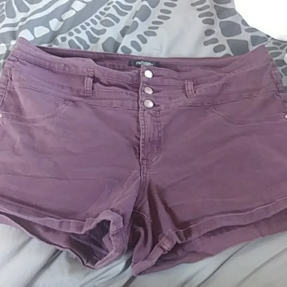 Purple shorts